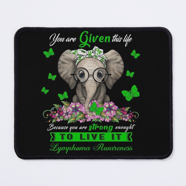 Item preview, Lymphoma Warrior Cute Elephant Lover Gifts designed and sold by Adropine.