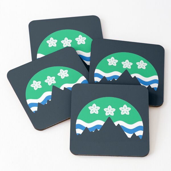 Item preview, Cumbria Flag - Mountain Outline designed and sold by Cumbria Guru.