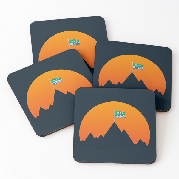 Item preview, Cumbria Flag - Mountain Outline Orange designed and sold by Cumbria Guru.