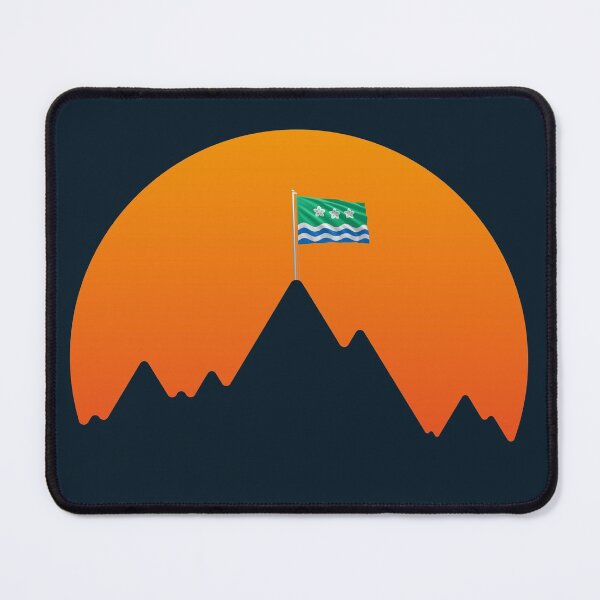 Item preview, Cumbria Flag - Mountain Outline Orange designed and sold by Cumbria Guru.