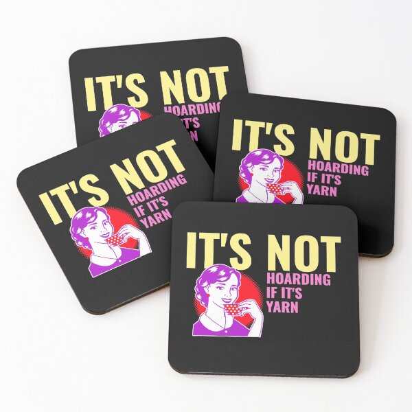 Item preview, IT'S NOT HOARDING IF IT'S YARN. FUNNY YARN SAYING T-SHIRT  designed and sold by BestCoolStuff.
