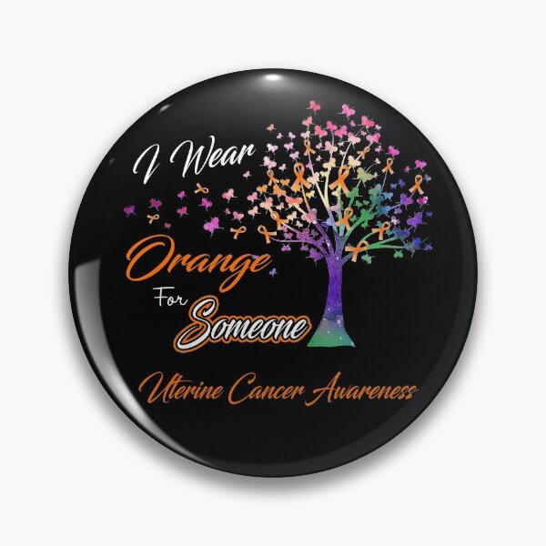 Item preview, Ribbon Tree I Wear Orange For Someone Uterine Cancer Awareness designed and sold by Tadmab.