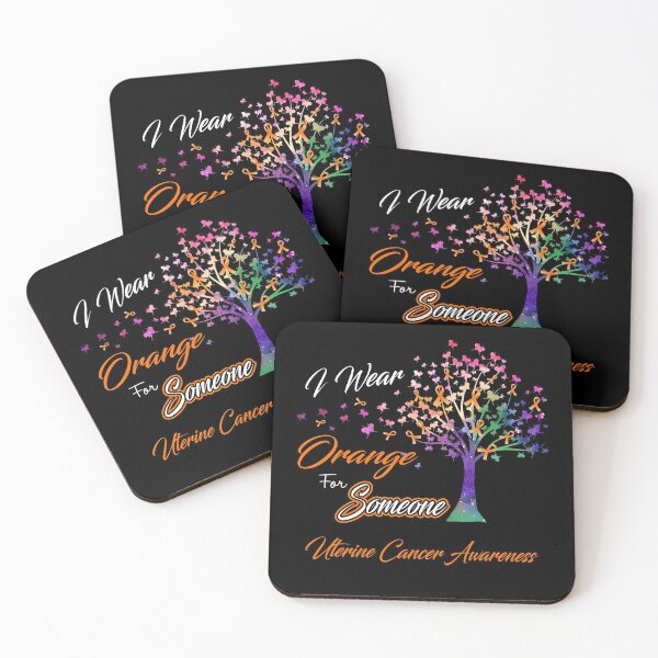 Item preview, Ribbon Tree I Wear Orange For Someone Uterine Cancer Awareness designed and sold by Tadmab.