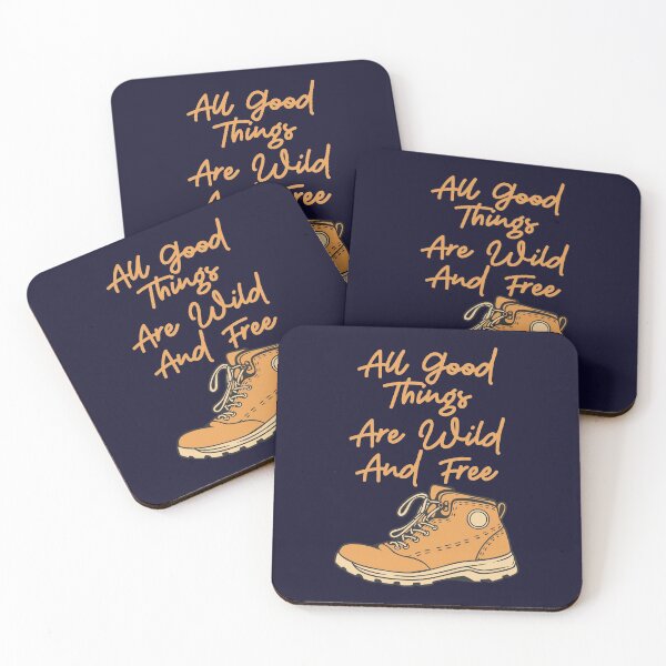 Item preview, All Good Things Are Wild And Free! Dark Blue designed and sold by Cumbria Guru.