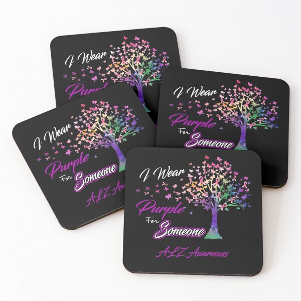 Item preview, Ribbon Tree I Wear Purple For Someone ALZ Awareness designed and sold by Tadmab.