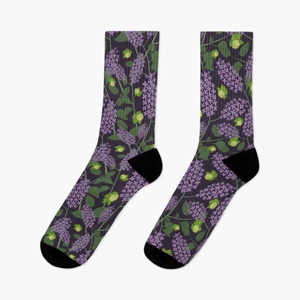 Aperçu de l'œuvre Motif de fleurs de groseille et lilas créée et vendue par EngineerGoC.