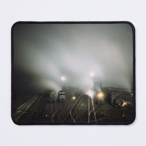 Item preview, Santa Fe R.R. Yard At Night - Kansas City - 1943 designed and sold by warishellstore.