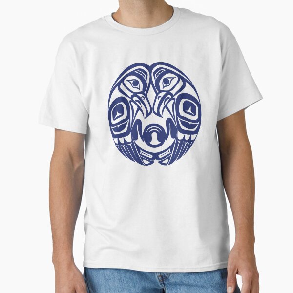 Item preview, Double raven circle pacific northwest formline salish haida eagle moon designed and sold by cascadiadesigns.