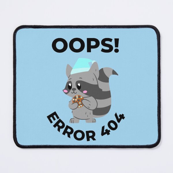Item preview, Oops error 404 raccoon - Computer  designed and sold by LukjanovArt.