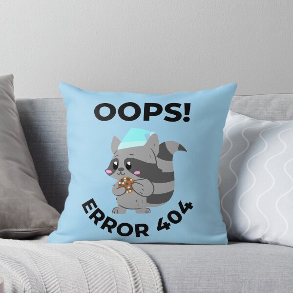 Item preview, Oops error 404 raccoon - Computer  designed and sold by LukjanovArt.
