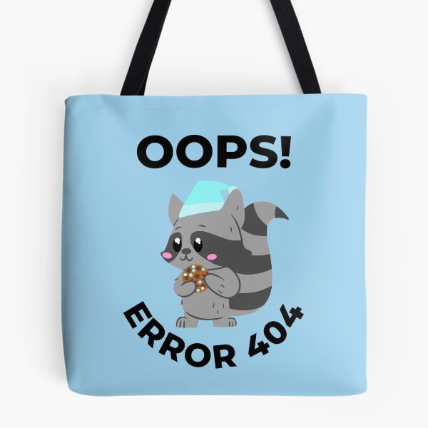 Item preview, Oops error 404 raccoon - Computer  designed and sold by LukjanovArt.