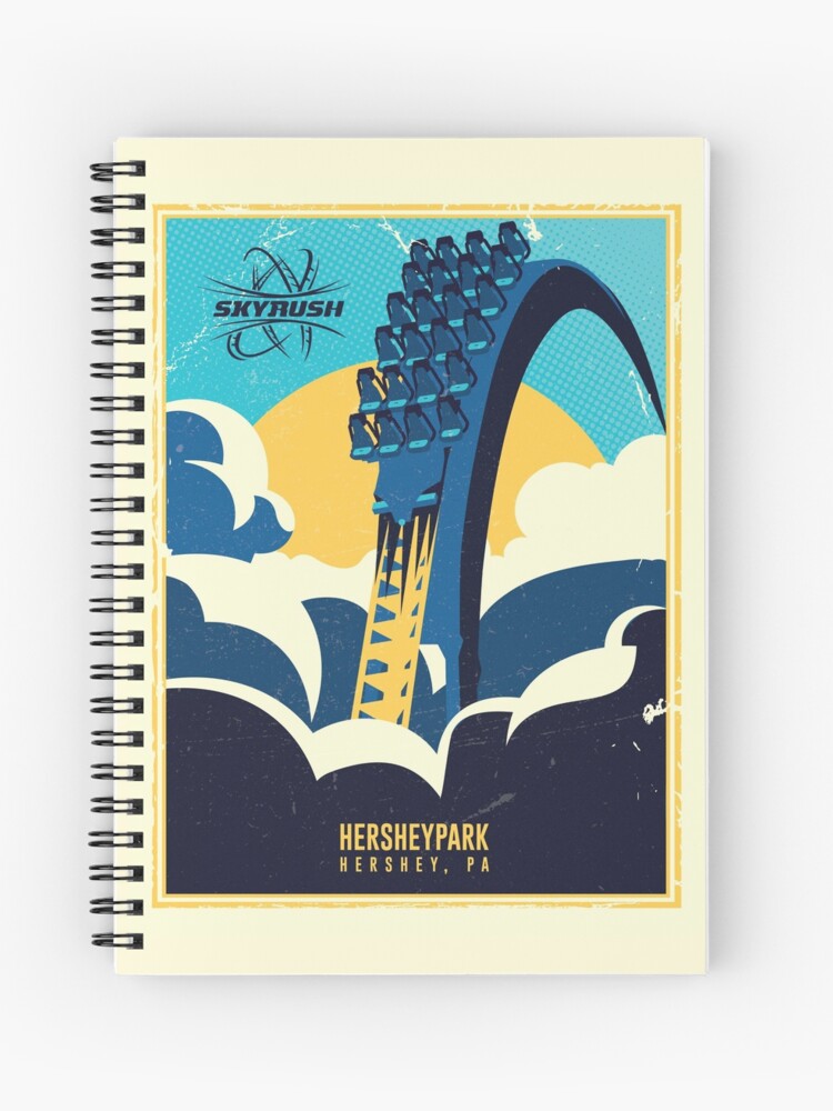 Roller Coaster Poster 1 Spiral Notebook