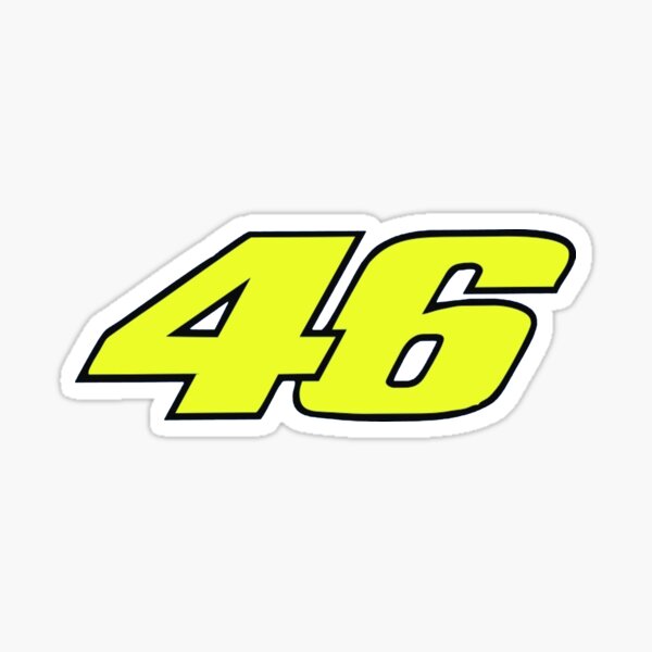 46 number sticker for bike