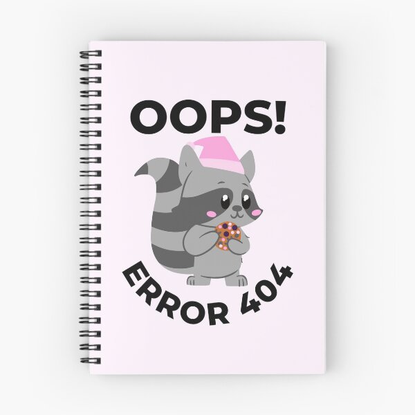 Item preview, Oops error 404 raccoon - Computer  designed and sold by LukjanovArt.