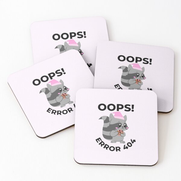 Item preview, Oops error 404 raccoon - Computer  designed and sold by LukjanovArt.