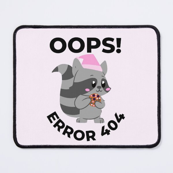 Item preview, Oops error 404 raccoon - Computer  designed and sold by LukjanovArt.
