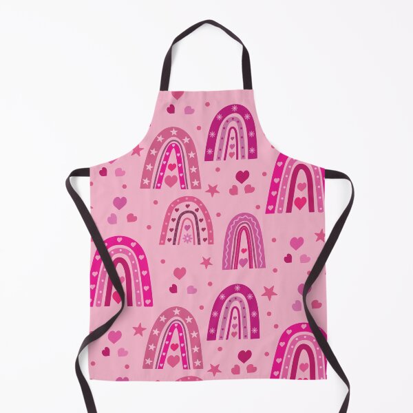 Item preview, Valentine pink boho rainbow pattern with hearts and flowers designed and sold by Yasminepatterns .