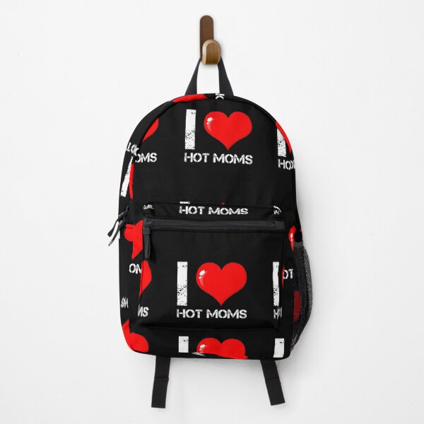 Item preview, I Love Hot Moms Funny Red Heart Love Moms designed and sold by Mohamedprf.