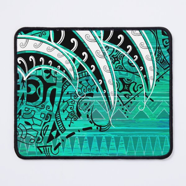 Item preview, Samoan - Hawaiian - Polynesian Teal Village Tribal Ink designed and sold by sunnthreads.