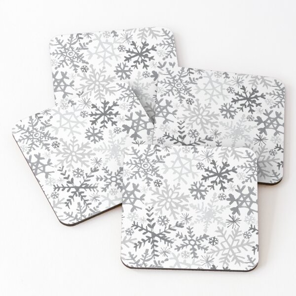 Item preview, Painted Snowflakes - Grey designed and sold by nickneuman101.