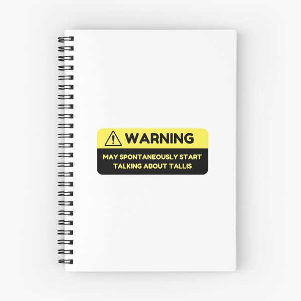 Item preview, Warning: May Spontaneously Start Talking about Tallis designed and sold by choceclairs.