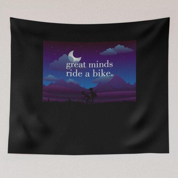 Item preview, Great Minds Ride A Bike Night Sky Landscape  designed and sold by andrei49387.