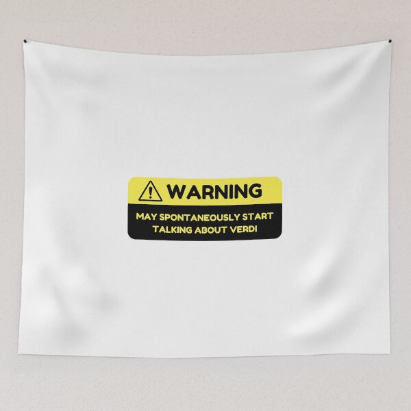 Item preview, Warning: May Spontaneously Start Talking about Verdi designed and sold by choceclairs.