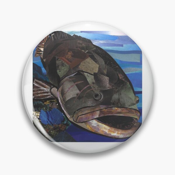 Item preview, Grouper Fish Collage designed and sold by jennyblairarts.
