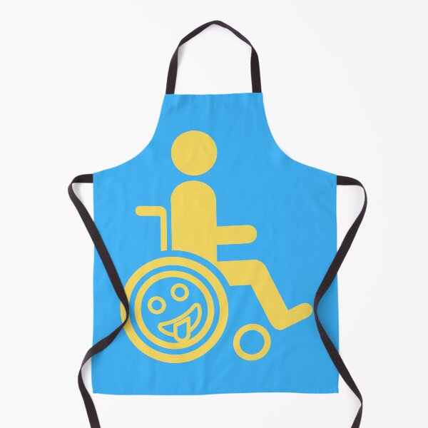Item preview, Wheelchair with Happy Fun Emoji designed and sold by Cardinal Designs.