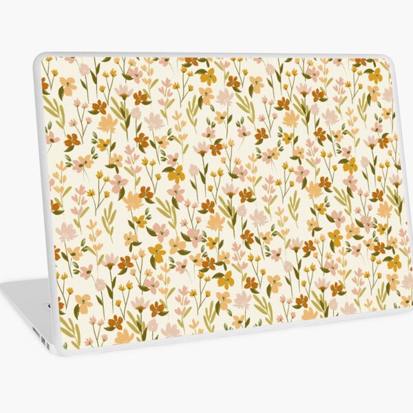 Soul Shine boho farmhouse floral pattern by Terri Conrad Designs Laptop Skin