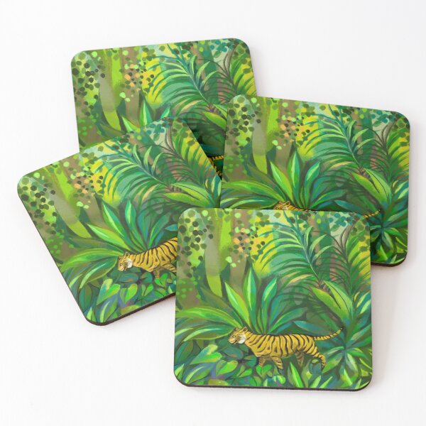 Item preview, Tiger in jungle designed and sold by Lemontreeart63.