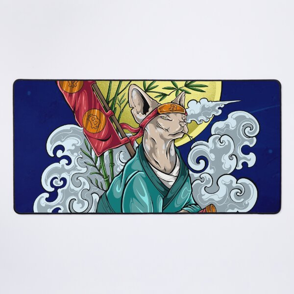 Item preview, Bitcoin Samurai Cat #5 - ArtofSatoshi designed and sold by ArtOfSatoshiOrg.