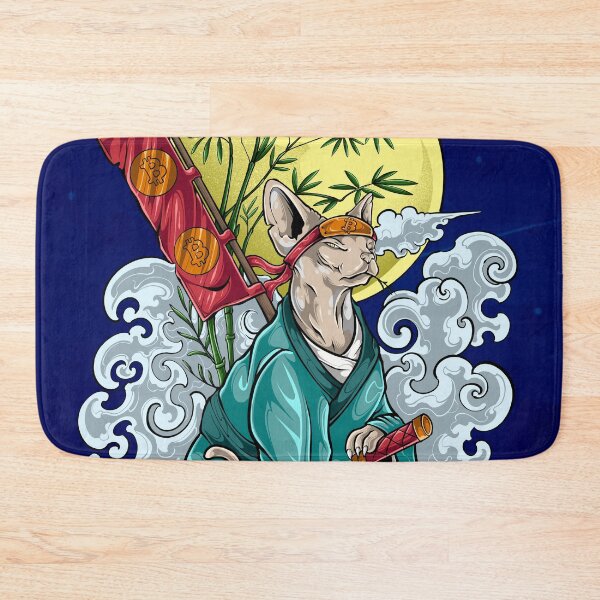 Item preview, Bitcoin Samurai Cat #5 - ArtofSatoshi designed and sold by ArtOfSatoshiOrg.