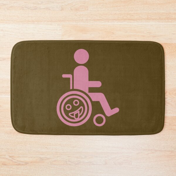 Item preview, Wheelchair with Happy Fun Emoji designed and sold by Cardinal Designs.