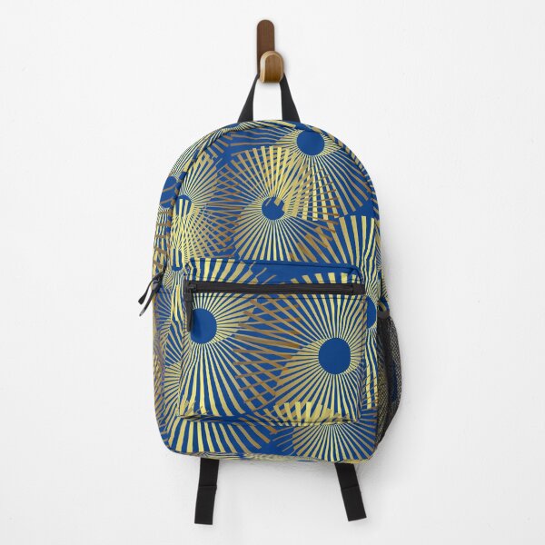 Item preview, backpack golden suns in blue sky designed and sold by bohemedesign.