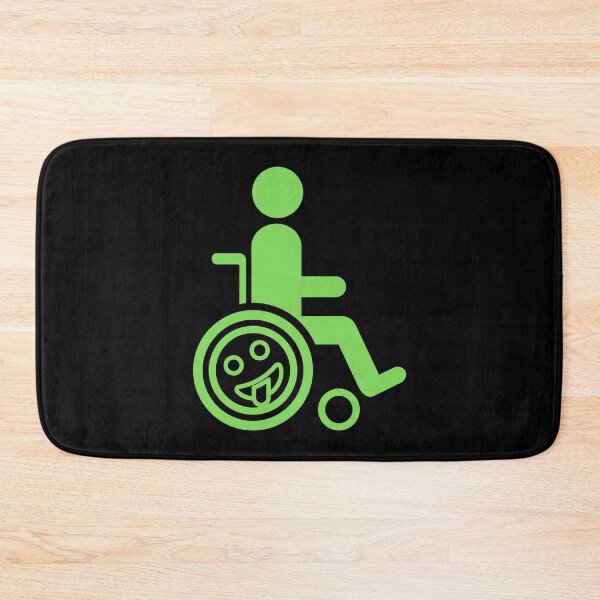 Item preview, Wheelchair with Happy Fun Emoji designed and sold by Cardinal Designs.