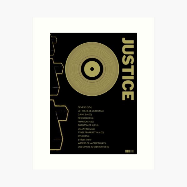 Item preview, Justice Album Poster designed and sold by TheMiddleWest.