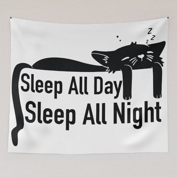 Item preview, festival of sleep day-Sleep All Day Sleep All Night  designed and sold by NawalMagdy.
