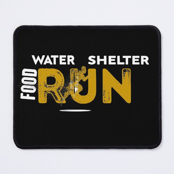 Item preview, food water shelter run life style designed and sold by RIDA LOUCHACHHA.