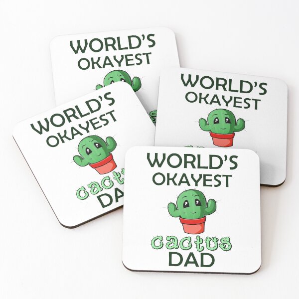 Item preview, World's Okayest Cactus Dad - Plant Dad - Vegan father designed and sold by smailjr.