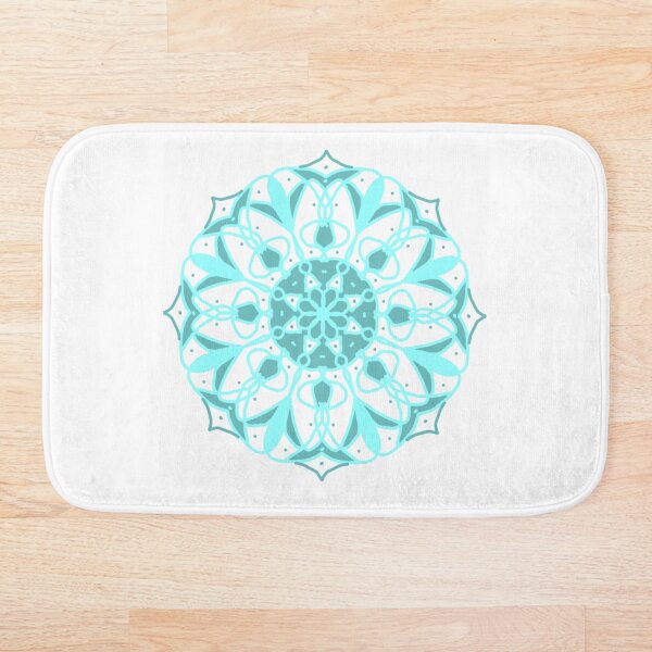 Item preview, Blue Floral Mandala designed and sold by MandalaInspired.