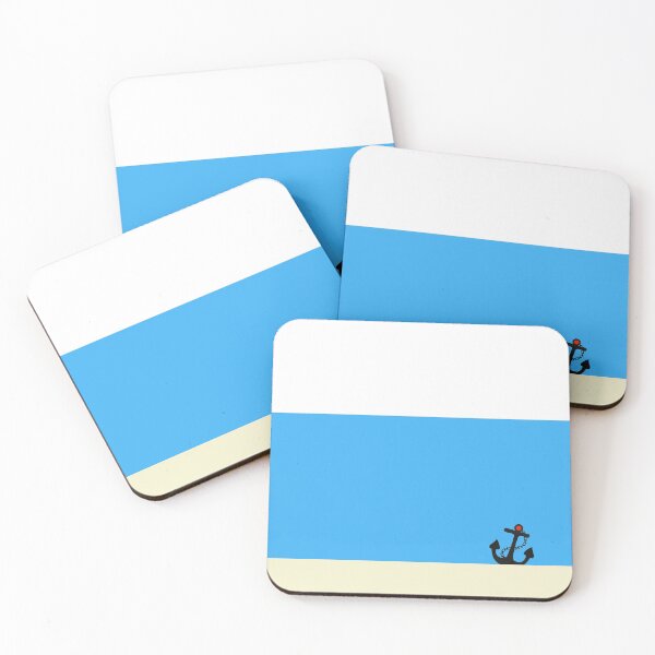 Item preview, Anchors Away - Modern Beachy Boating Art designed and sold by Sharon Cummings Art.