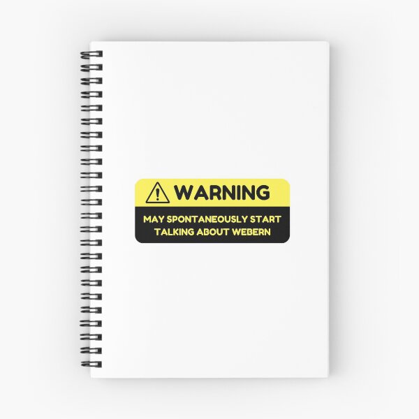 Item preview, Warning: May Spontaneously Start Talking about Webern designed and sold by choceclairs.