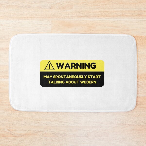 Item preview, Warning: May Spontaneously Start Talking about Webern designed and sold by choceclairs.