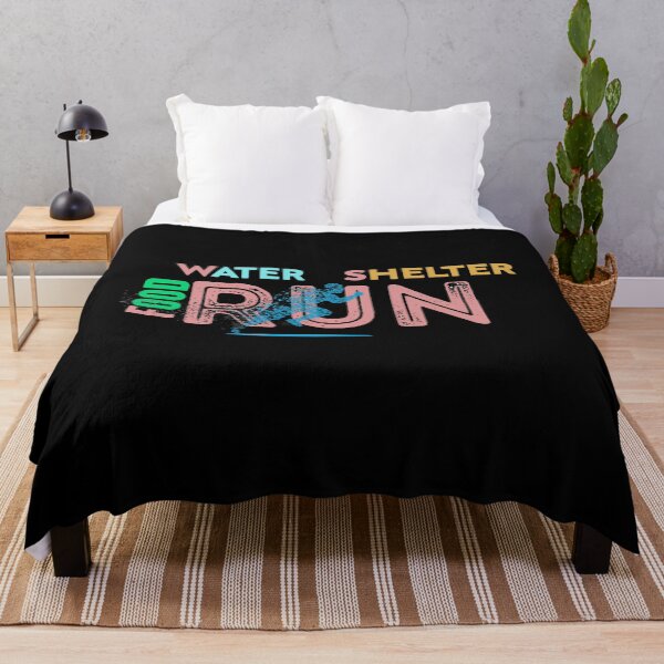 Item preview, Food water Shelter run life style color designed and sold by RIDA LOUCHACHHA.