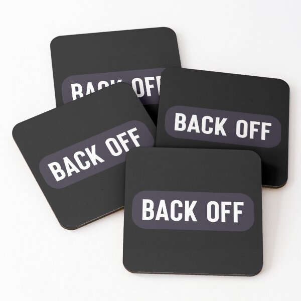 Item preview, Back Off - Funny Helmet Stickers designed and sold by voidcrow.