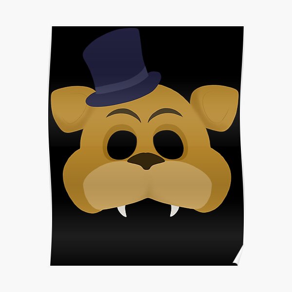 "FNAF Freddy Fazbear Mask" Poster for Sale by bfree0017 Redbubble