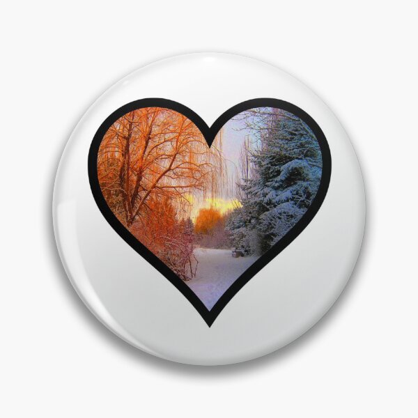 Item preview, Fire and Ice Heart designed and sold by BuzzySpaceBee.