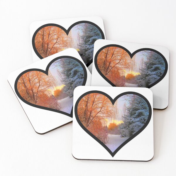 Item preview, Fire and Ice Heart designed and sold by BuzzySpaceBee.