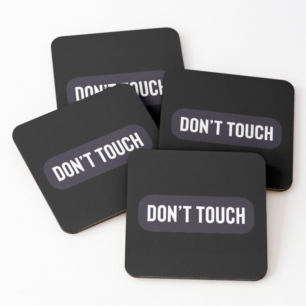 Item preview, Don't Touch - Funny Helmet Stickers designed and sold by voidcrow.